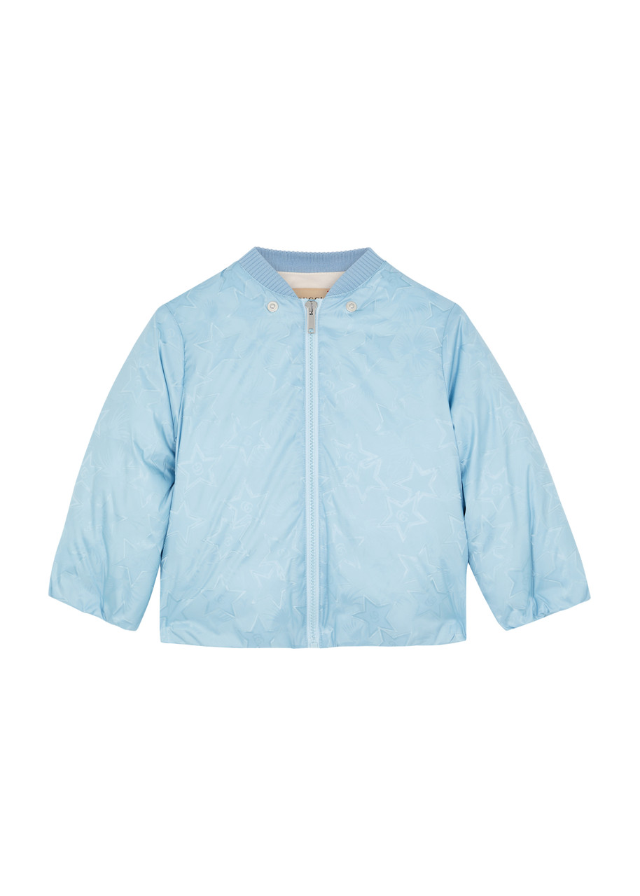 GUCCI KIDS GG-jacquard shell jacket | Harvey Nichols