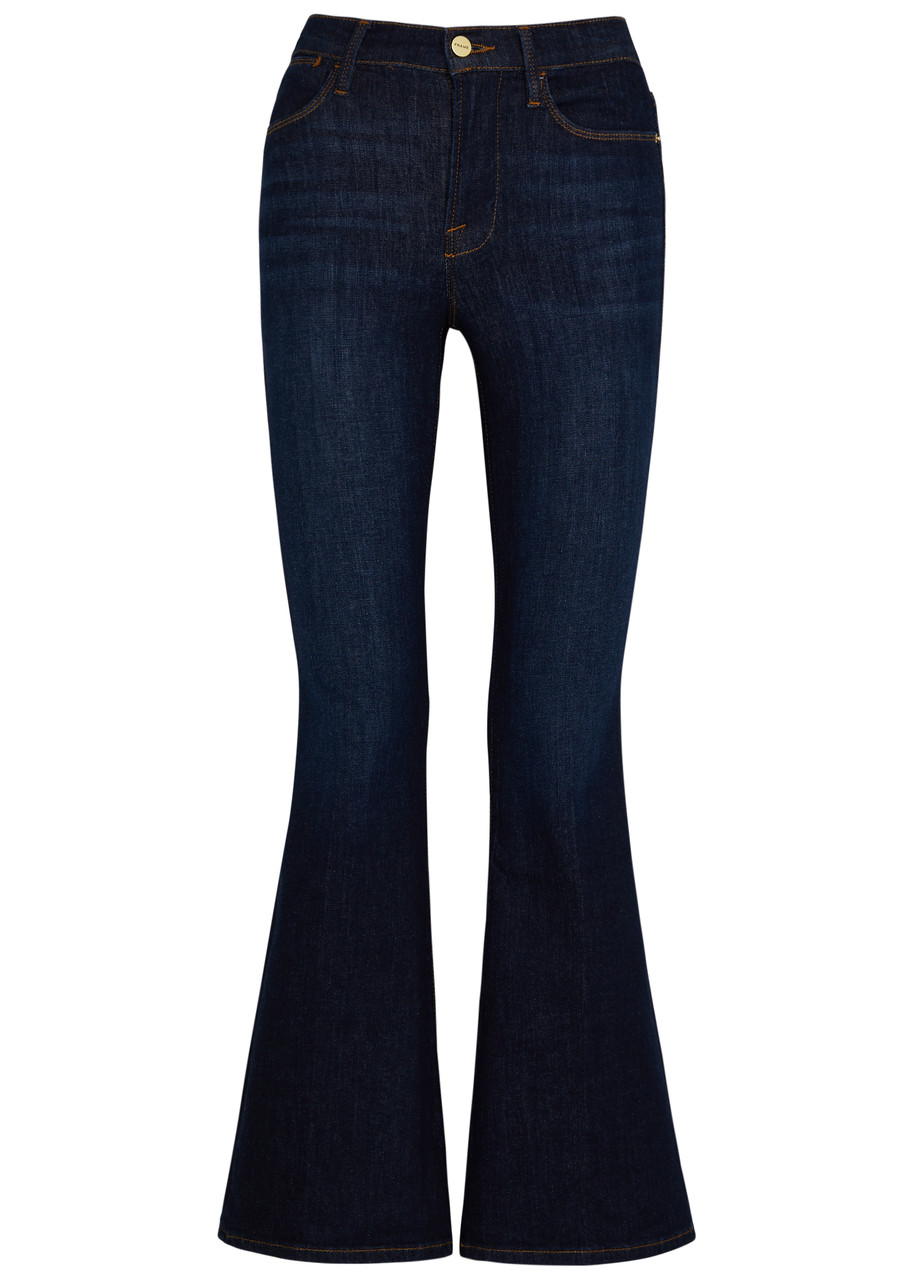 FRAME Le Pixie high-rise flared jeans