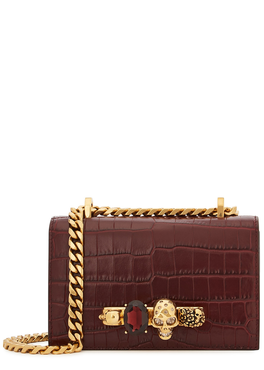 バッグ Alexander McQueen Jewelled Satchel Women's Jewelled Satchel in Black | McQueen US