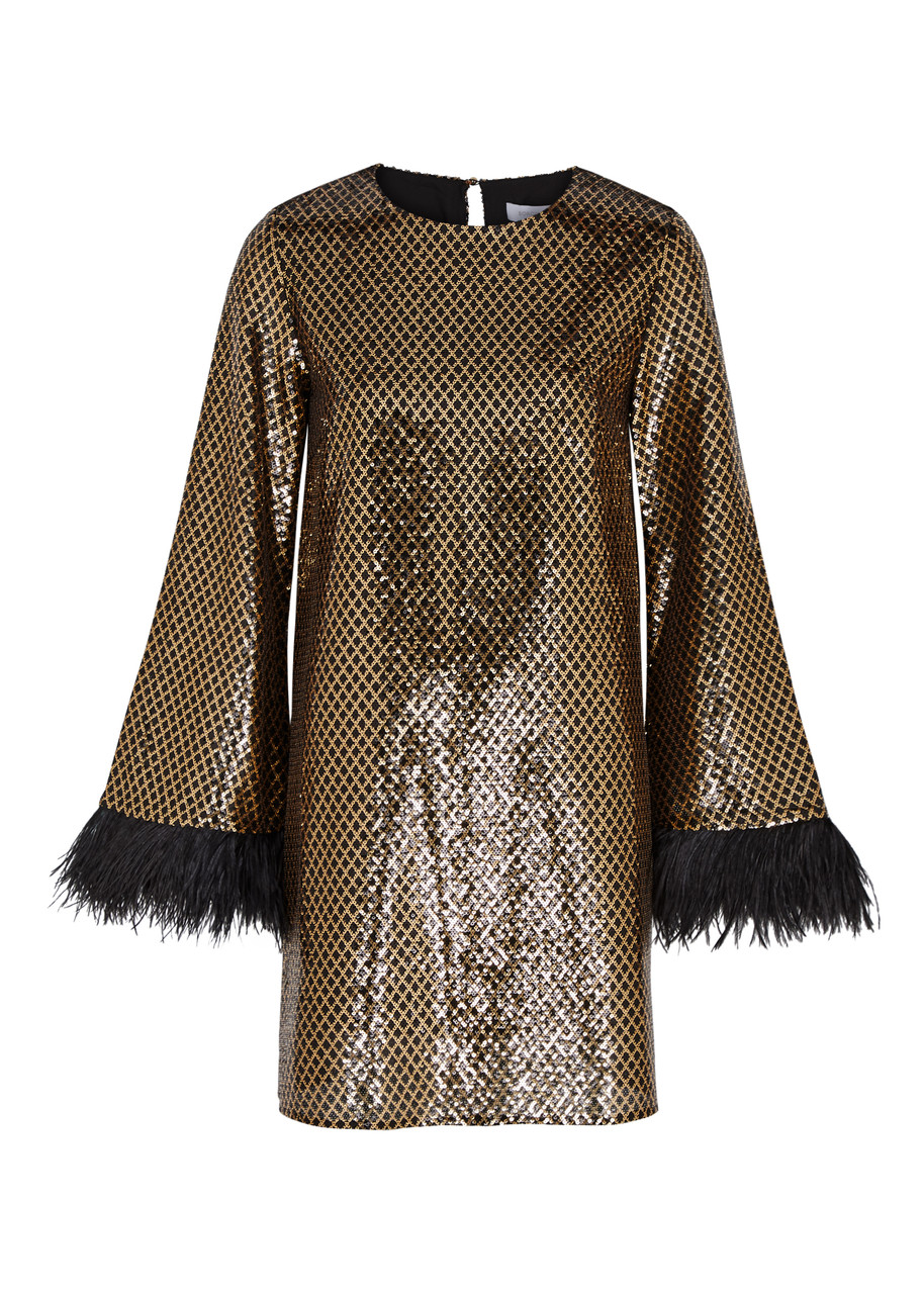 borgo de nor sequin dress Rose Blue Seraphina Sequin Midi Dress