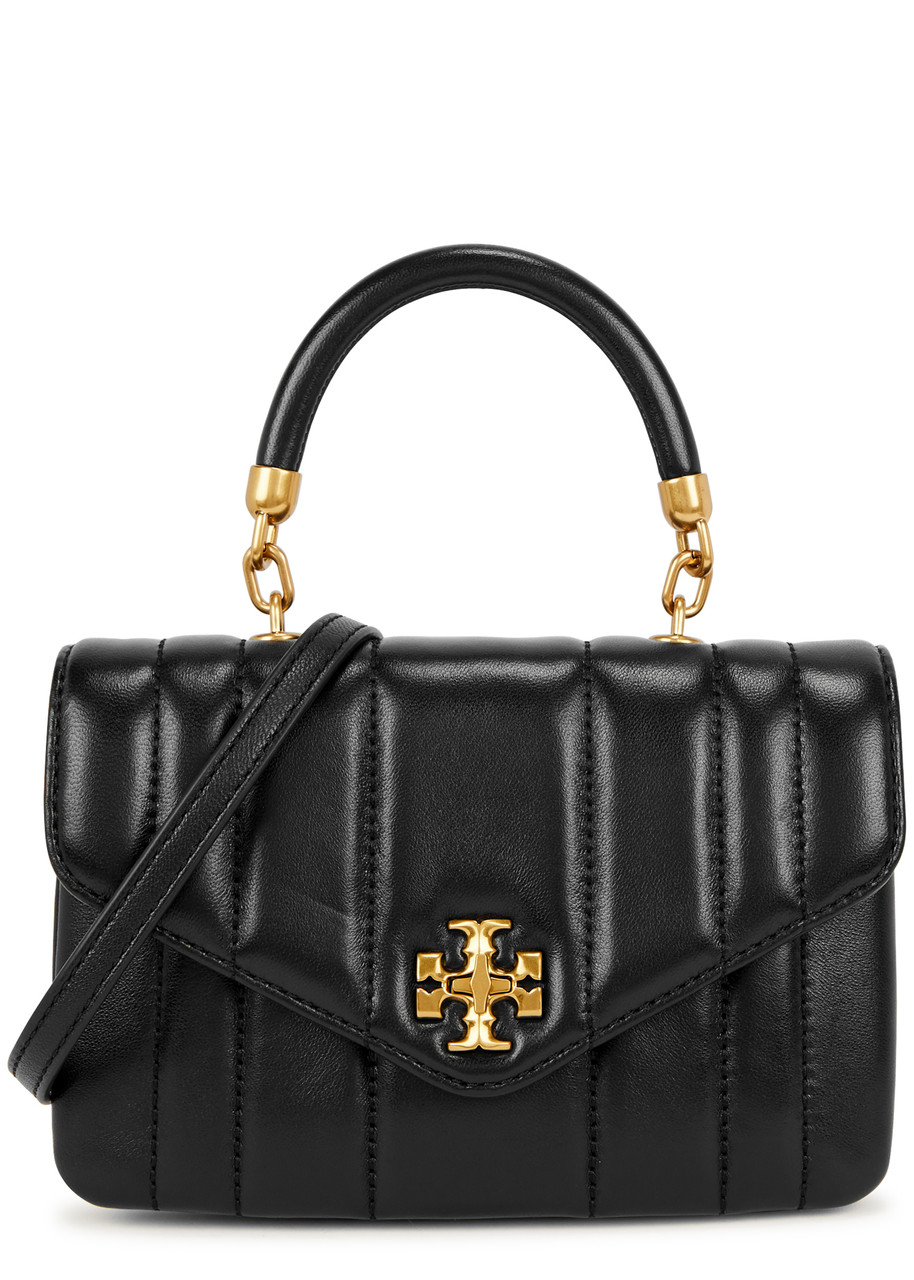 Tory Burch Kira Mini Top-Handle Chain Wallet Black Bag