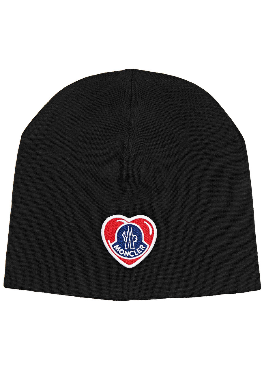 MONCLER Logo-embroidered wool-blend beanie | Harvey Nichols
