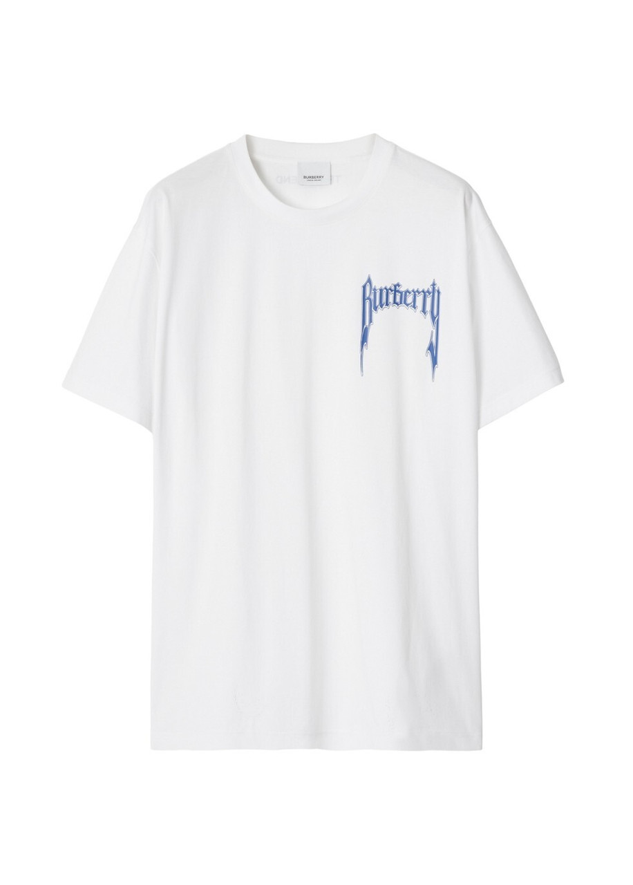 BURBERRY Logo print cotton oversized t-shirt Harvey Nichols