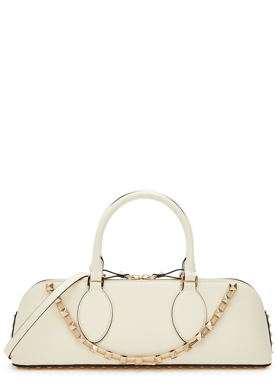 Valentino Garavani Rockstud East-West Zip Top-Handle Bag