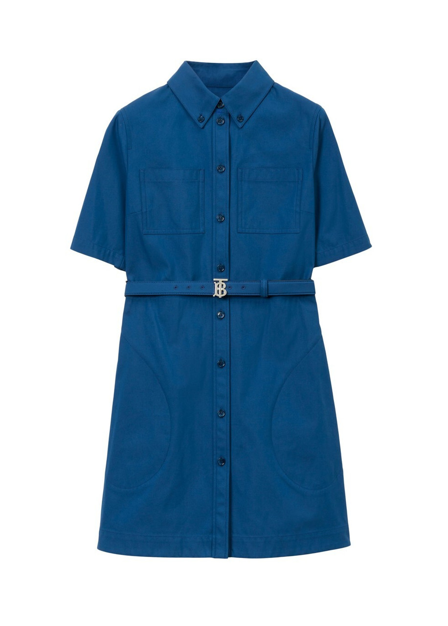 BURBERRY Technical cotton belted shirt dress Harvey Nichols