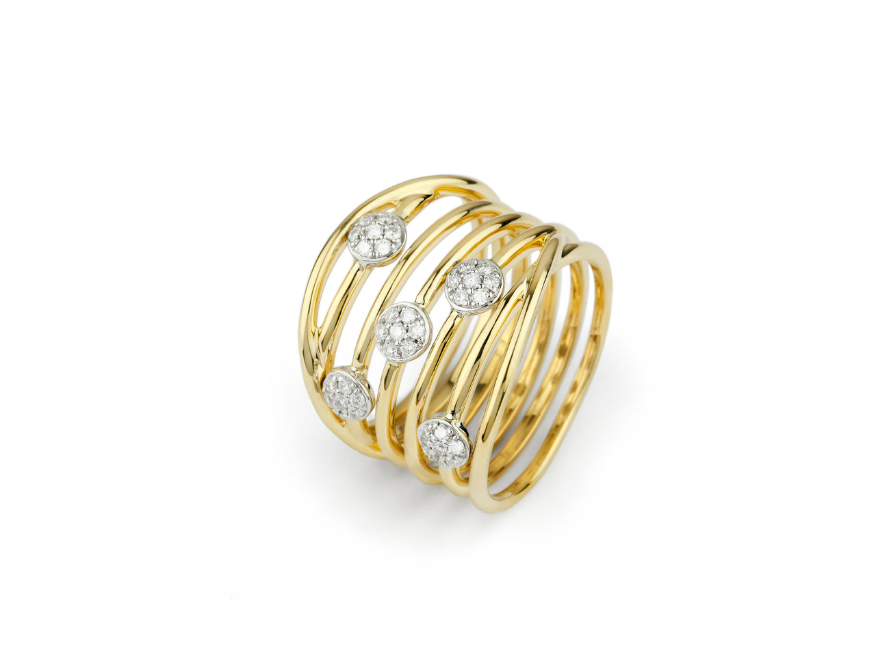 MOZAFARIAN Yellow gold and diamond ring Harvey Nichols