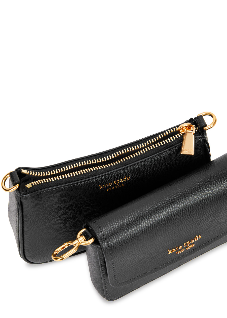 kate spade new york Morgan Leather Double Up Crossbody Bag, Kraft Paper at  John Lewis & Partners