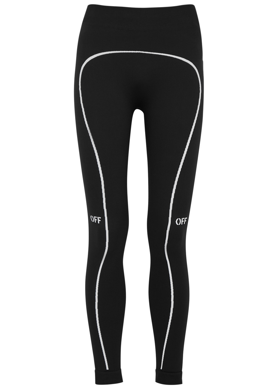 Jersey Stripe Leggings - White/Black – BecoFit