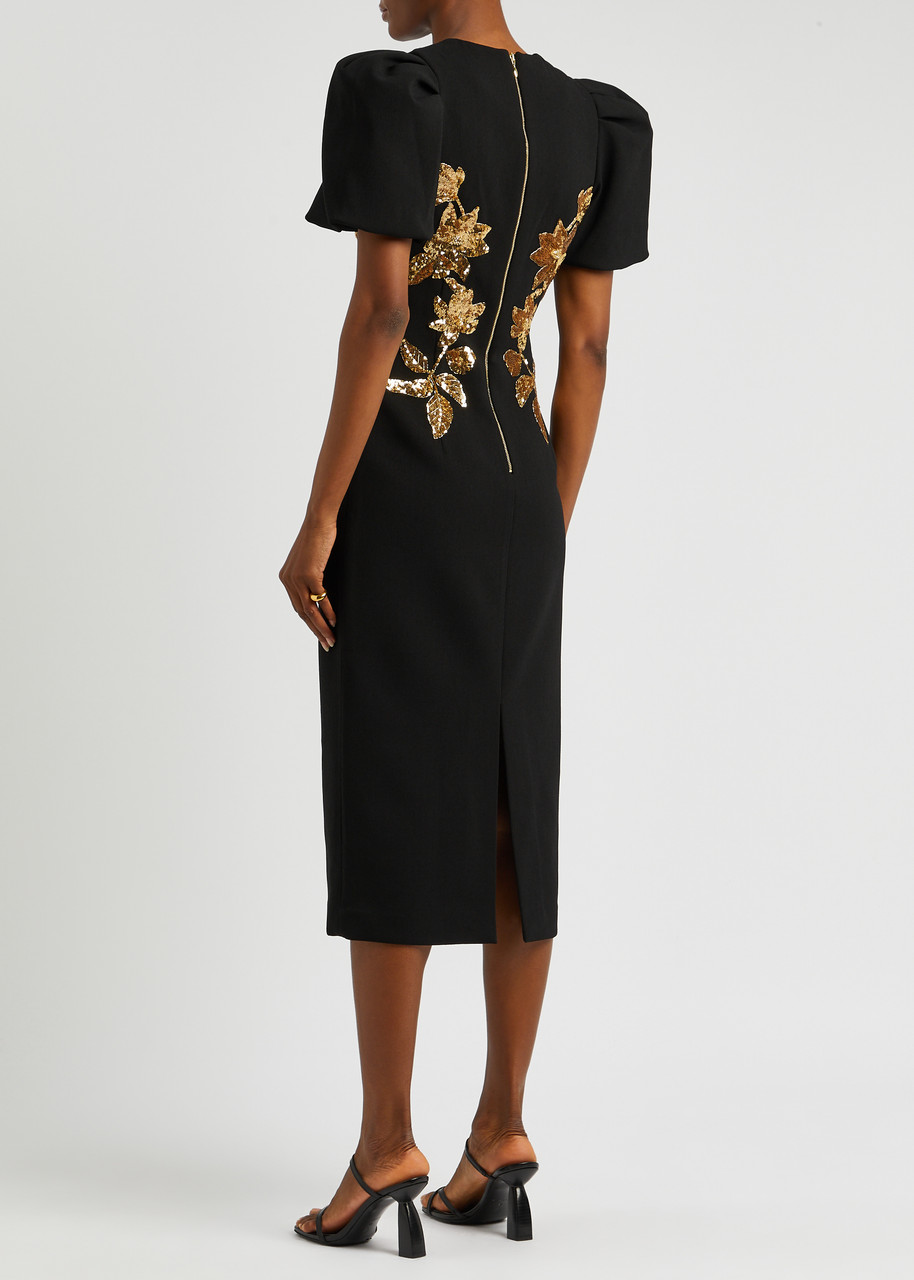 green emerald velvet dress Rebecca Vallance Ginevra Gown – ABC Dress Hire main image 0