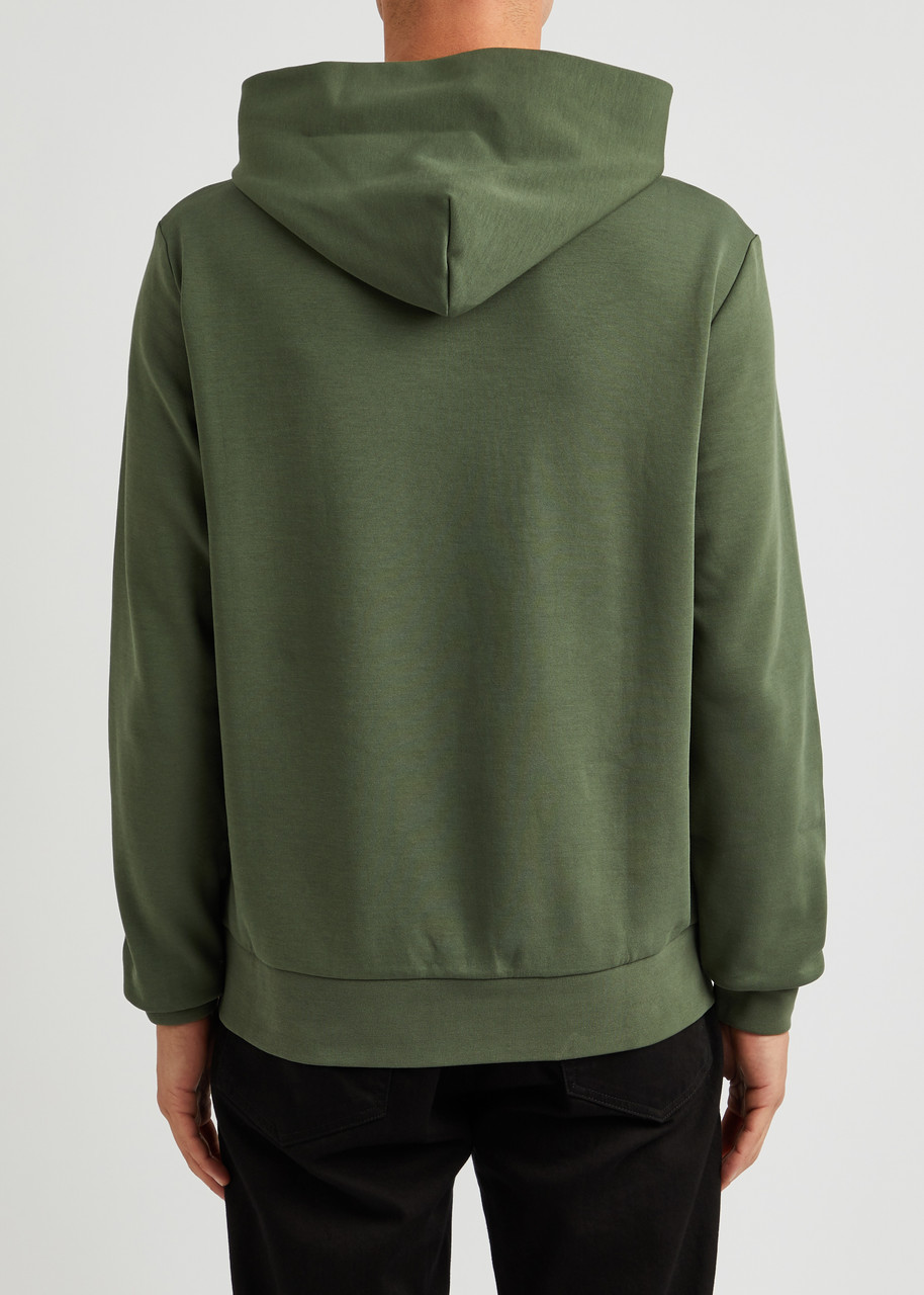 CALVIN KLEIN Logo hooded cotton-blend sweatshirt | Harvey Nichols