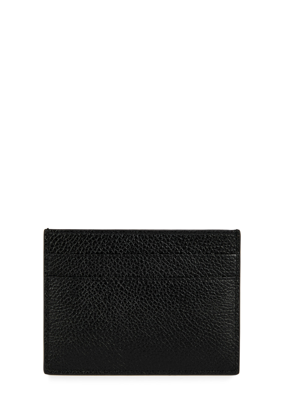 BALENCIAGA Logo-print leather card holder | Harvey Nichols