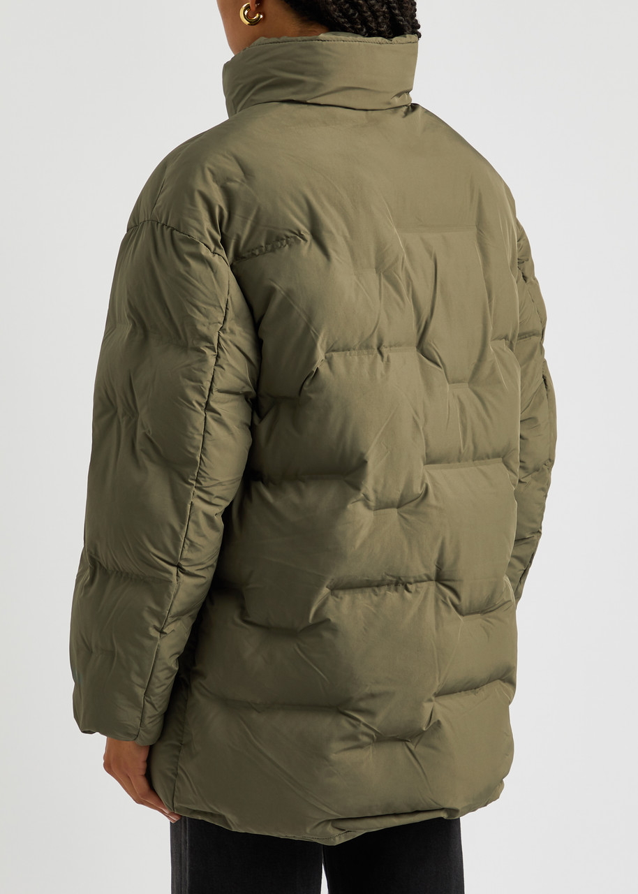GANNI Hooded quilted shell jacket | Harvey Nichols