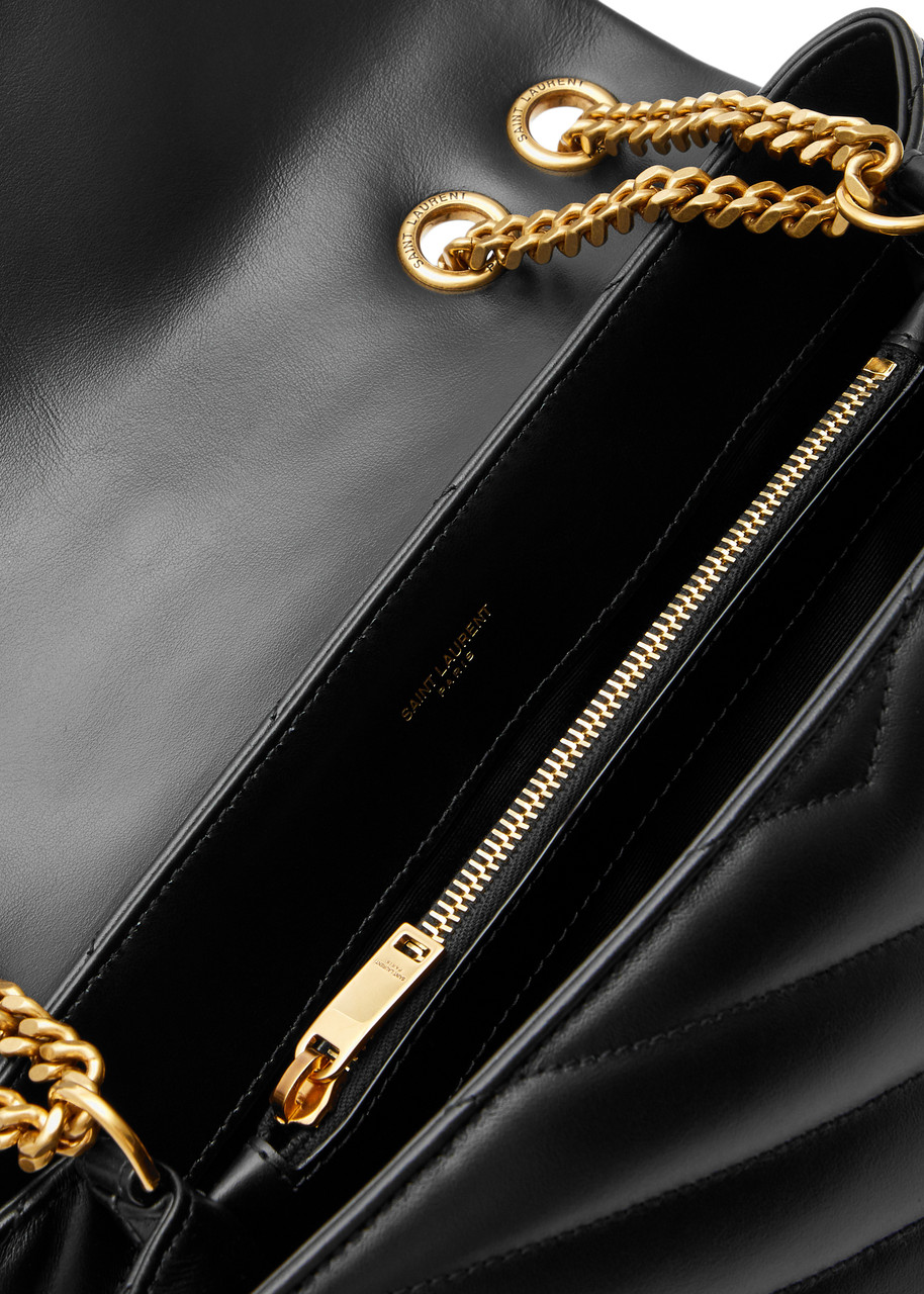SAINT LAURENT LouLou medium leather shoulder bag | Harvey Nichols