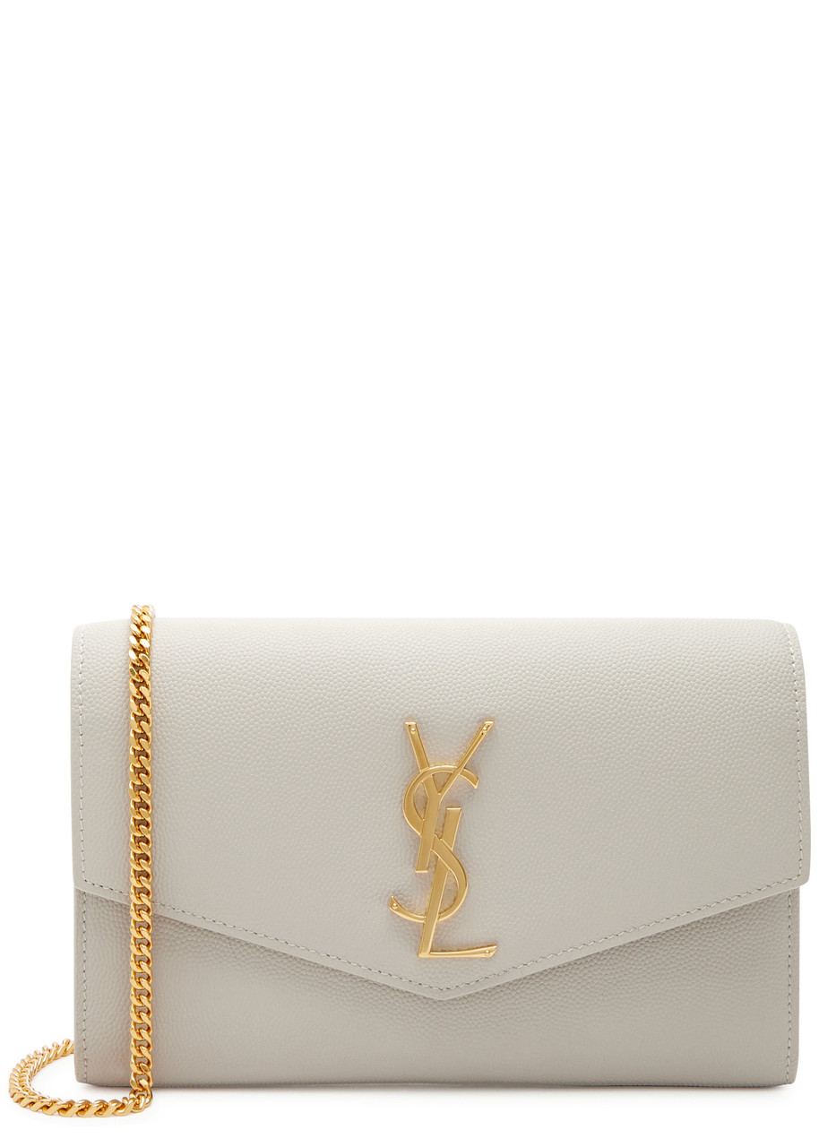 SAINT LAURENT Envelope leather pouch Harvey Nichols