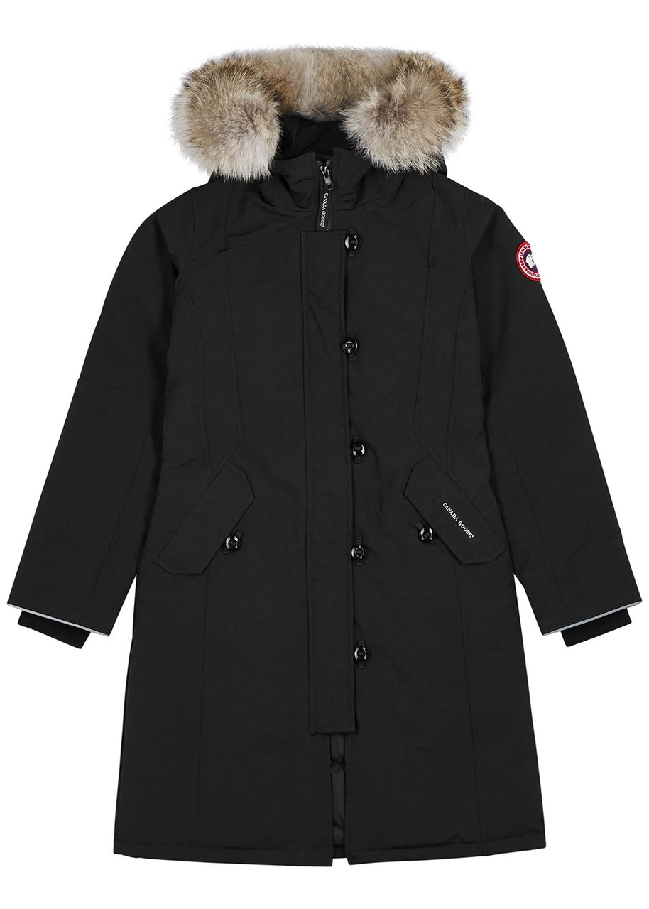 CANADA GOOSE KIDS Britannia fur-trimmed Arctic-Tech parka Harvey
