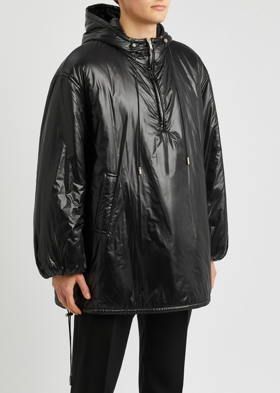 SAINT LAURENT Cassandre half-zip shell jacket | Harvey Nichols