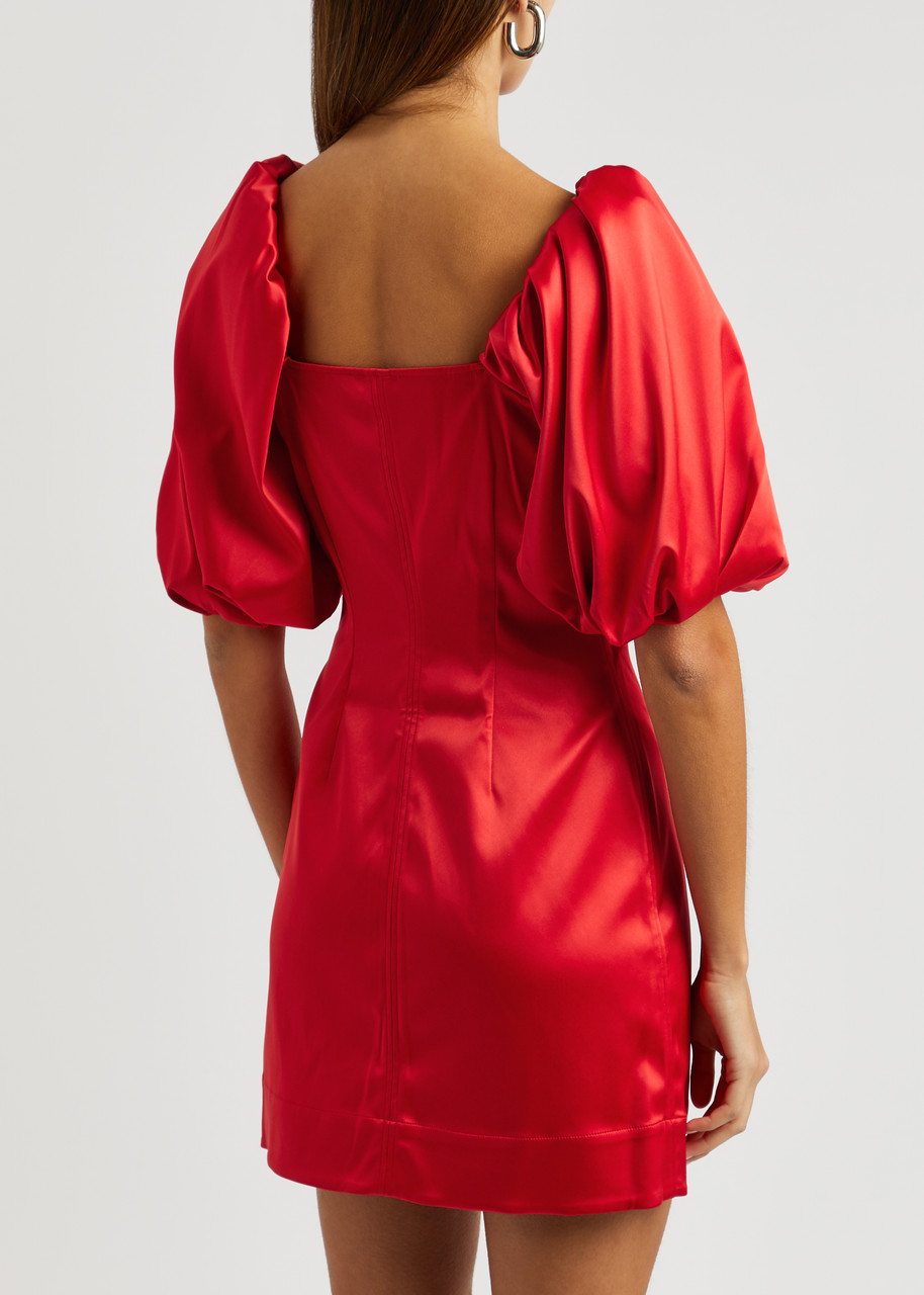 strapless open back dress Stretch Seersucker Cutout Mini Dress – Dale
