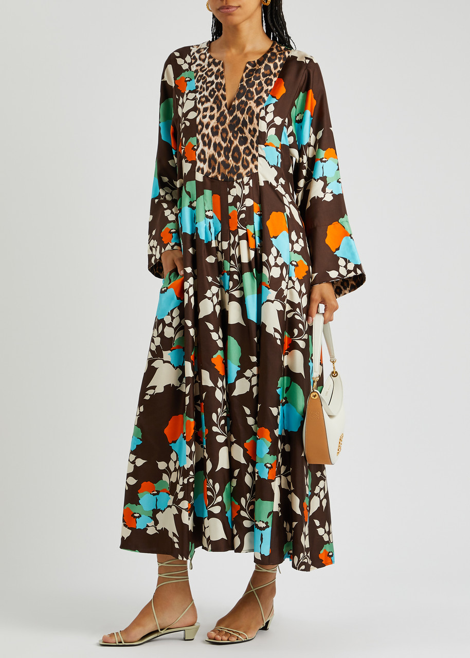 LA PRESTIC OUISTON Marly printed silk maxi dress | Harvey Nichols