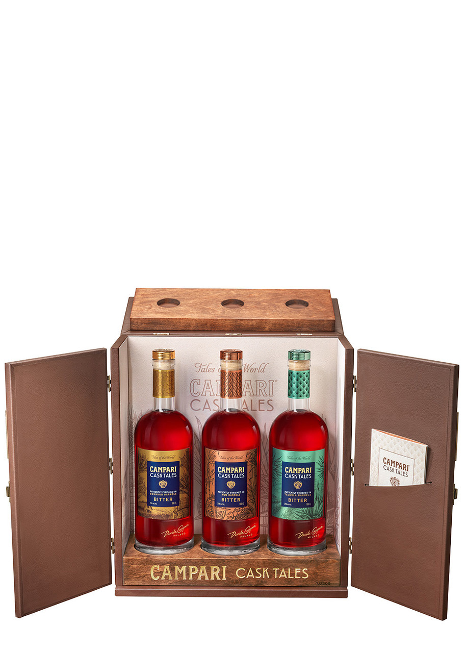 CAMPARI Campari Cask Tales Collection 3 x 100cl | Harvey Nichols