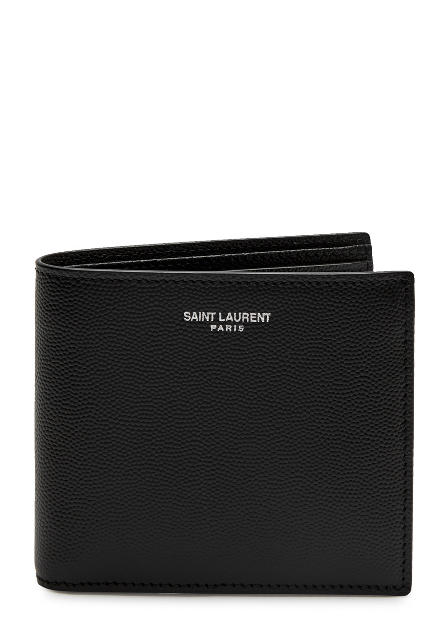 SAINT LAURENT Logoprint leather wallet Harvey Nichols