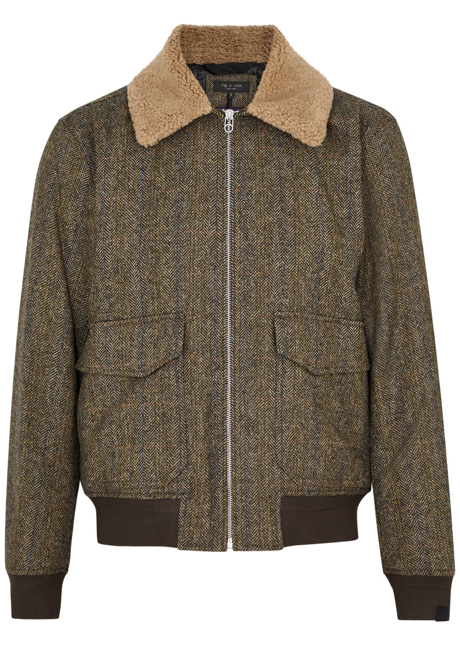 RAG & BONE Dorset Heritage herringbone bomber jacket | Harvey Nichols