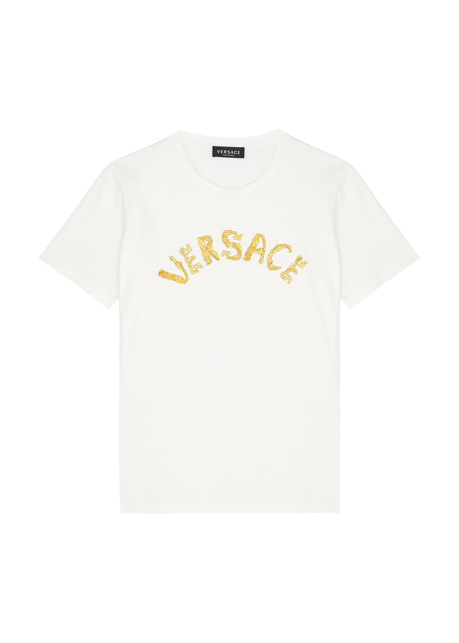 VERSACE KIDS Logo-print cotton T-shirt (8-14 years) | Harvey Nichols