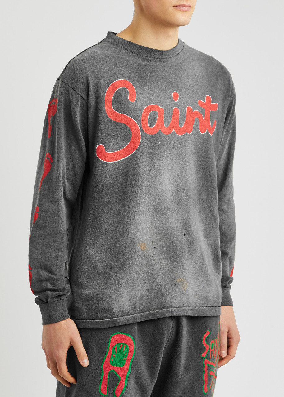 SAINT MXXXXXX Saint Jesus printed cotton top | Harvey Nichols