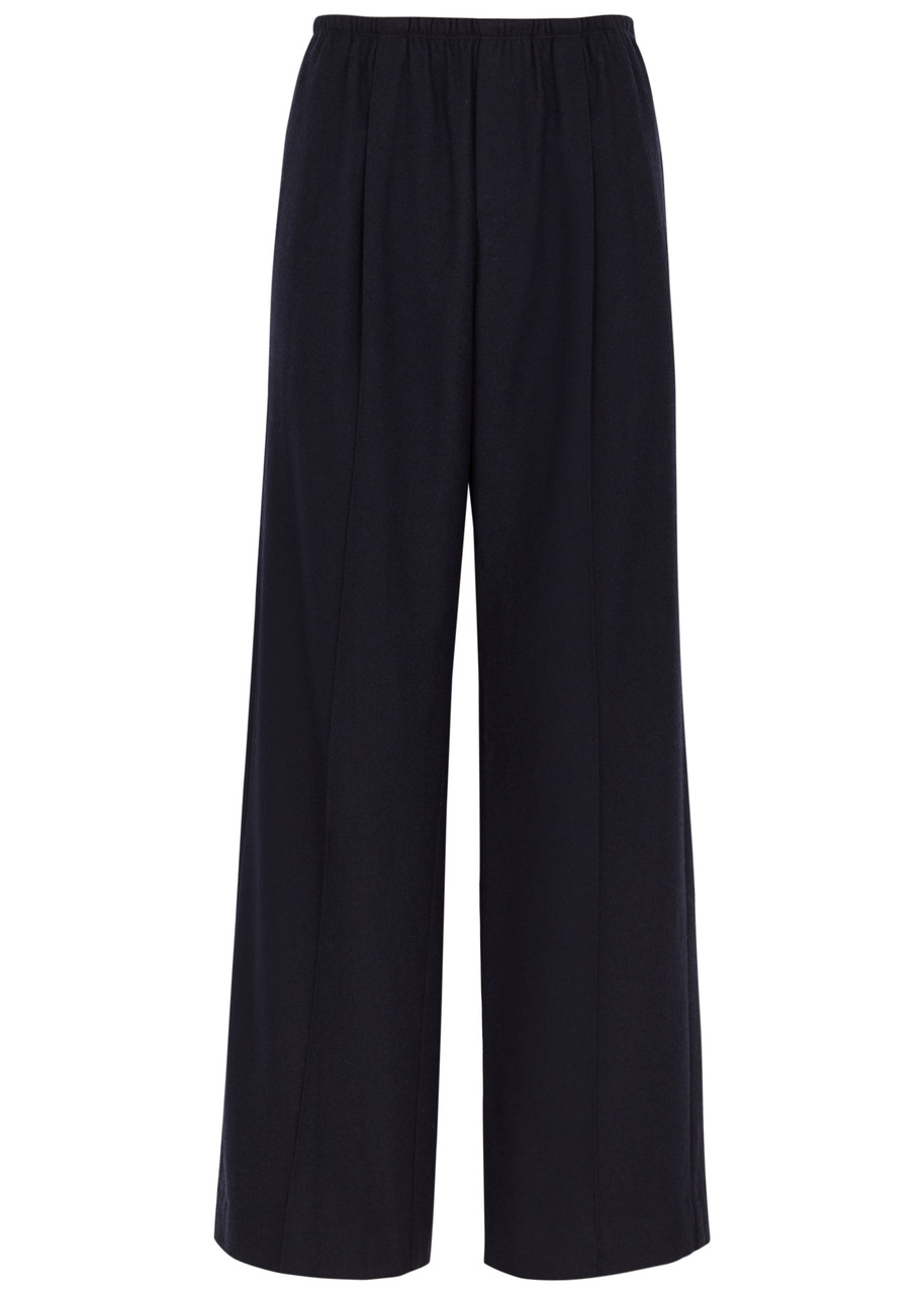 VINCE Wide-leg wool-blend trousers | Harvey Nichols