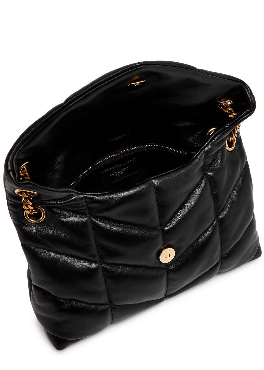 SAINT LAURENT Lou Puffer small leather shoulder bag Harvey Nichols