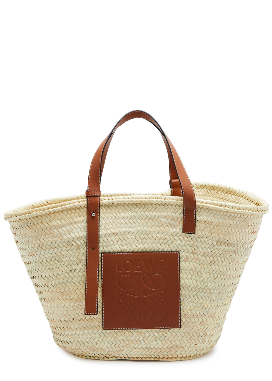 LOEWE Large sand raffia basket bag | Harvey Nichols