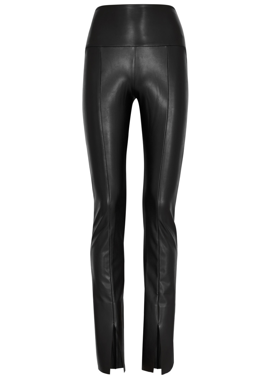 Spat vegan leather flared leggings