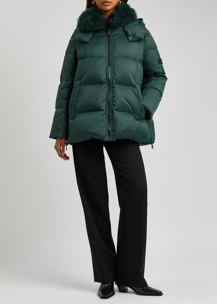 YVES SALOMON Quilted shell coat | Harvey Nichols