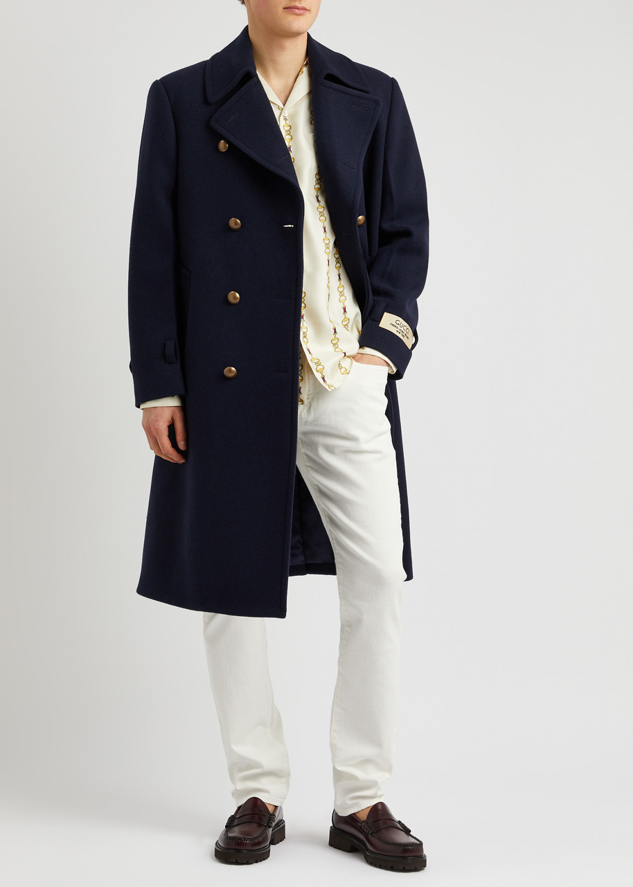 GUCCI Double-breasted wool coat | Harvey Nichols