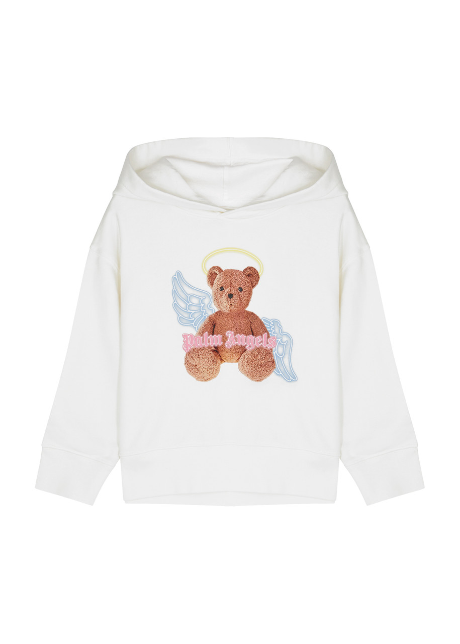 Fleece Sweatshirt - White/teddy bear - Kids