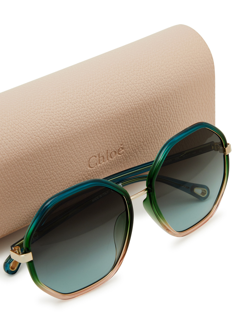 CHLOE Franky octagon-frame sunglasses | Harvey Nichols