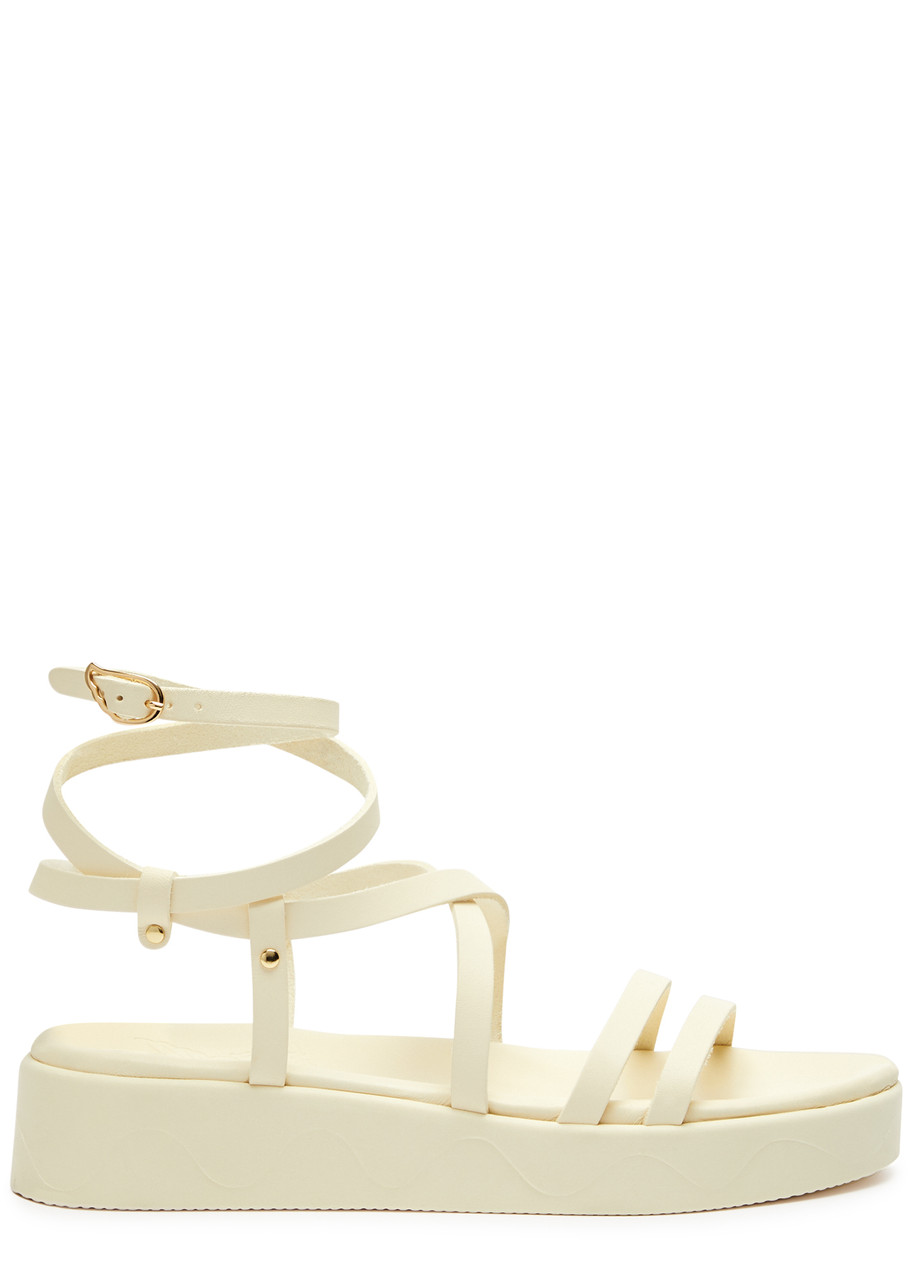 ANCIENT GREEK SANDALS Aristea leather flatform sandals | Harvey