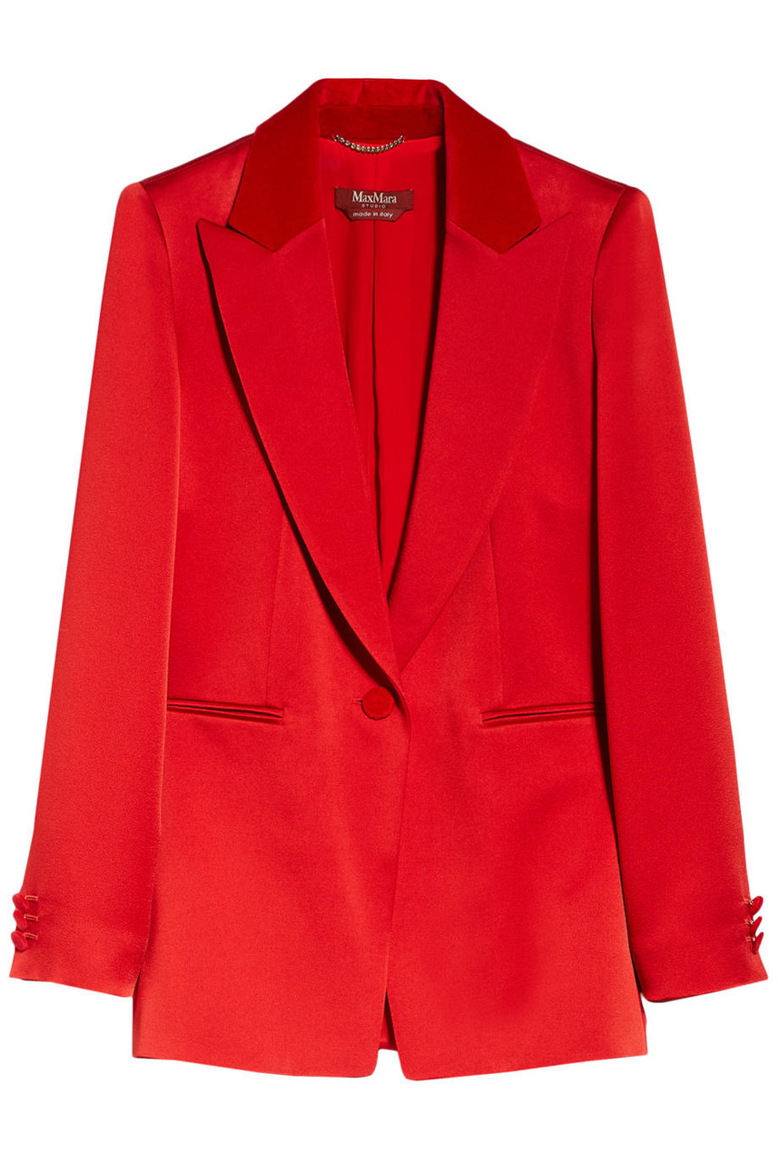 24PF new/Max Mara キューブセイアジャケット Jacket Red MAX MARA THE CUBE Maxmara studio - single-breasted envers