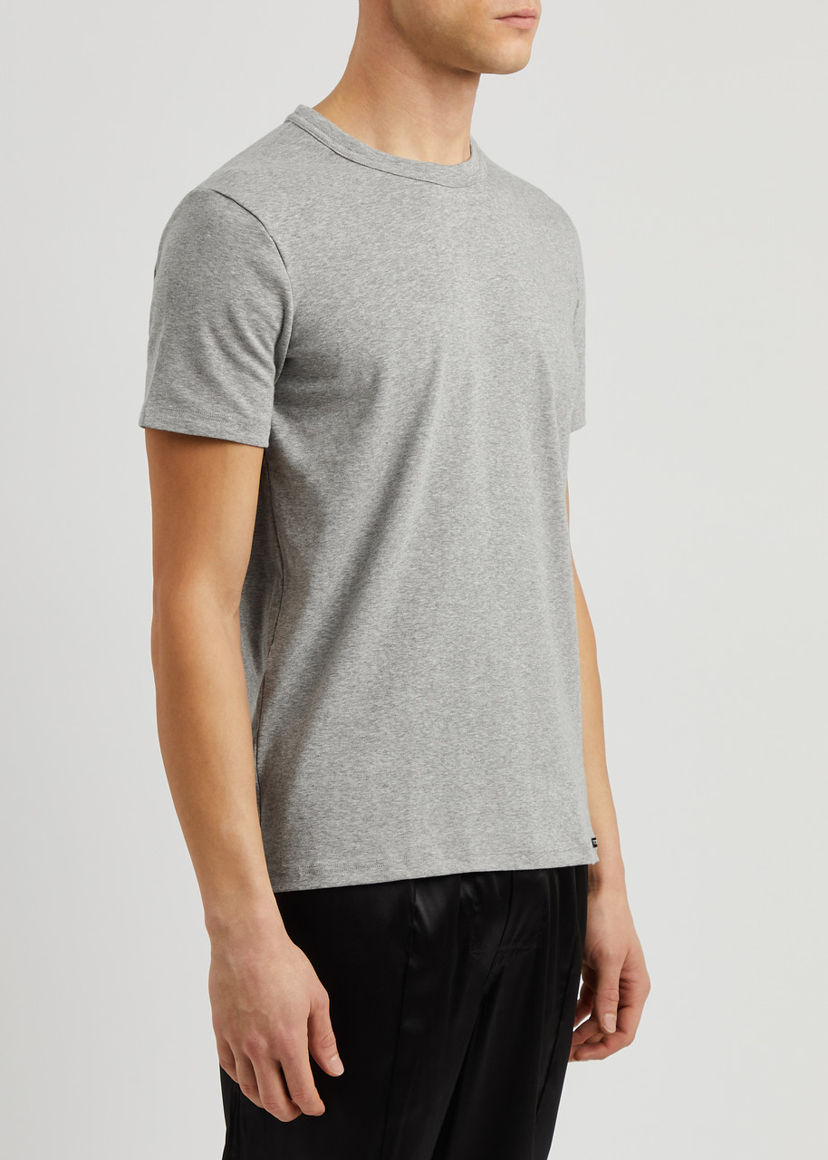 【関税込み】TOM FORD グレー パッチポケット Tシャツ TOM FORD Stretch-jersey T-shirt | Harvey Nichols