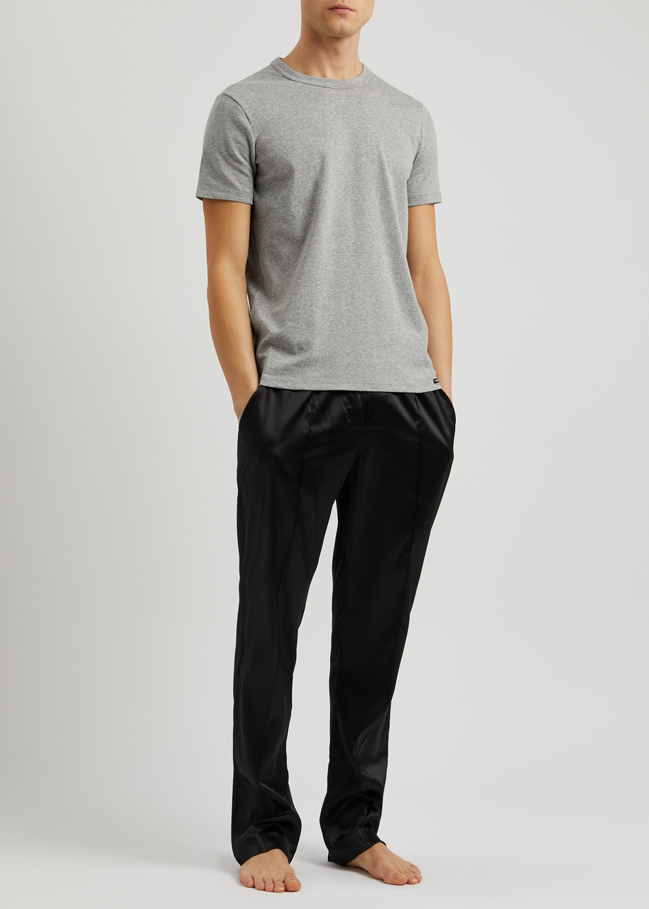 Tシャツ・カットソー TOM FORD SS25 Basic T-shirt (JCS004JMT002S23 AW002) LYOCELL COTTON CREW T-SHIRT | Tom Ford Fashion