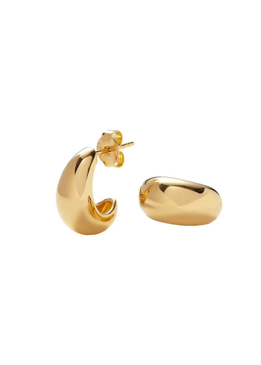 ☆MISSOMA Savi Dome Small Hoop ゴールドピアス MISSOMA Savi Dome small 18kt gold-plated hoop earrings