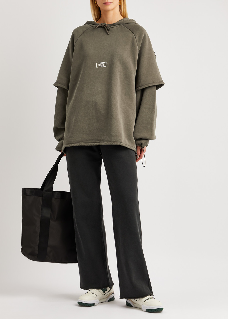 ROTATE SUNDAY Enzyme layered hooded cotton sweatshirt | Harvey Nichols