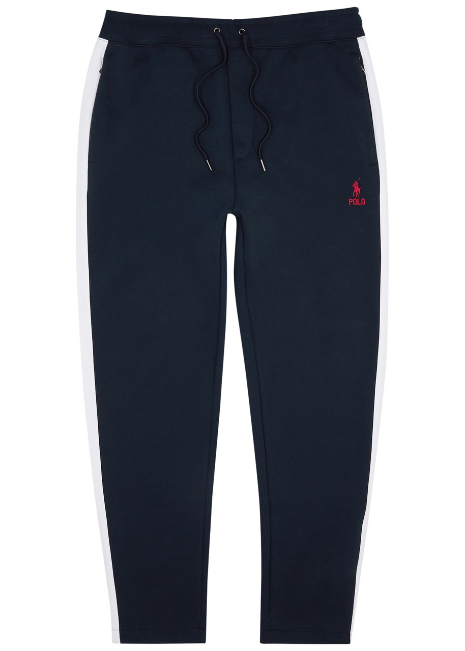 Ralph Lauren beaded side stripe cotton joggers - nevis