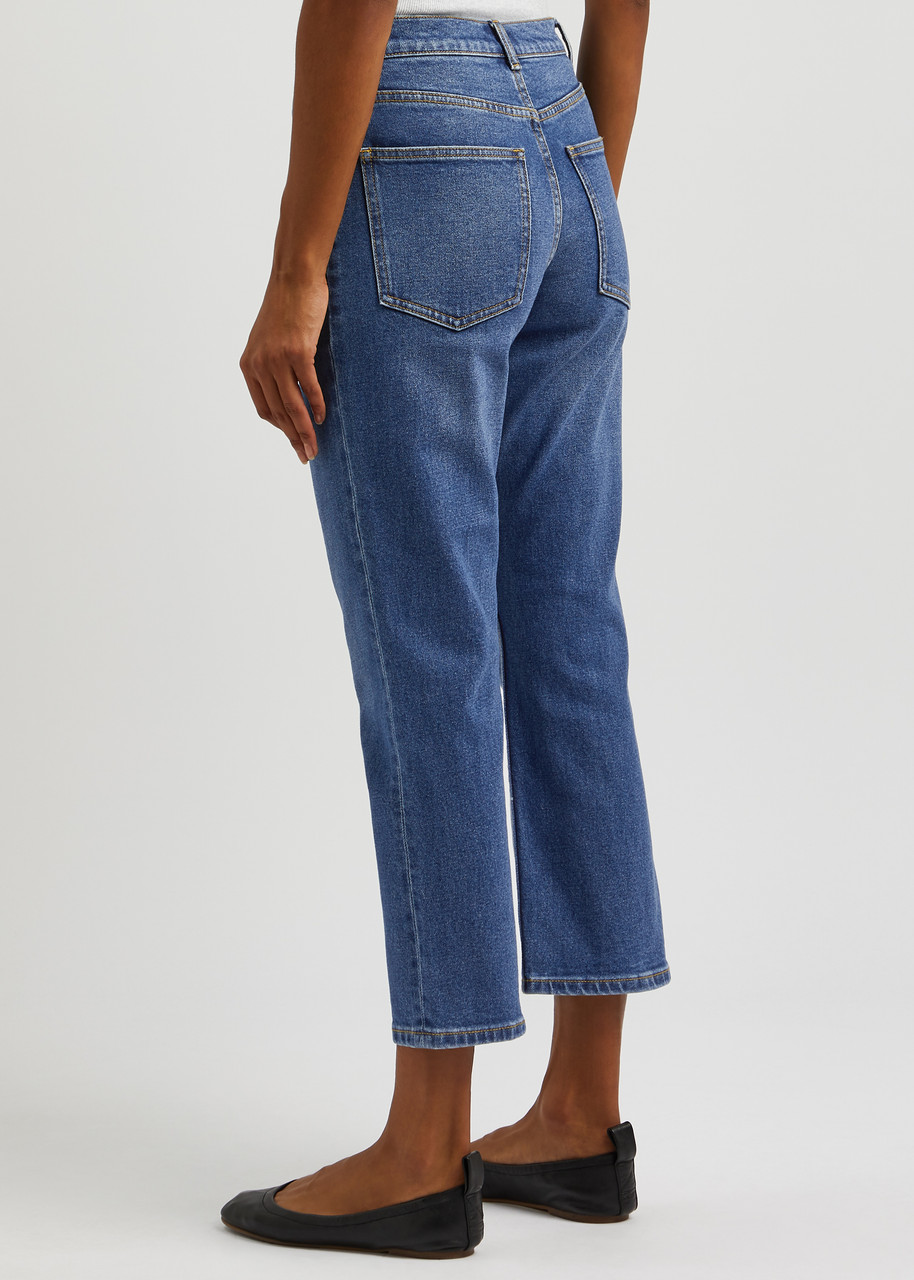 TORY BURCH Cropped flared jeans | Harvey Nichols