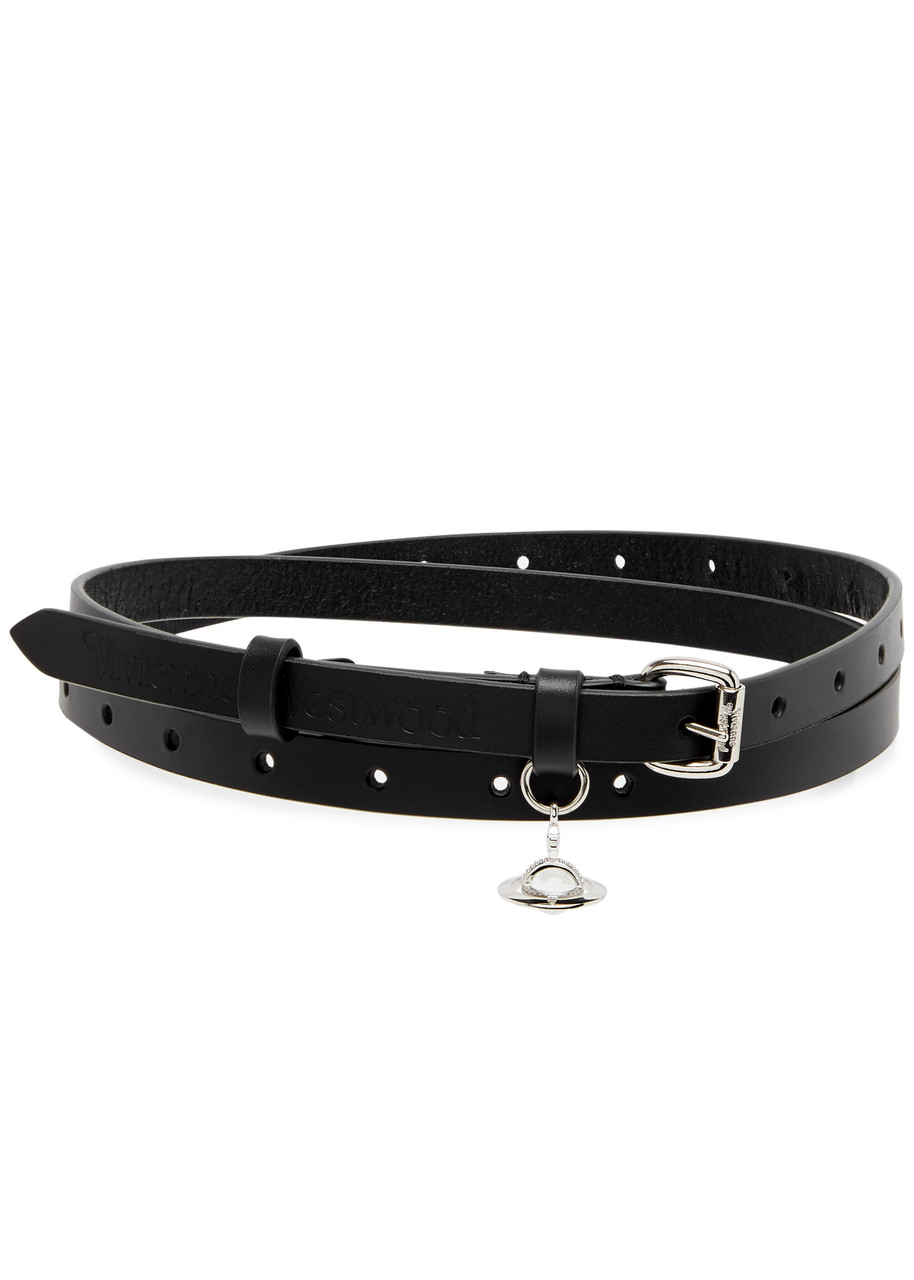 VIVIENNE WESTWOOD Alex orb leather belt | Harvey Nichols