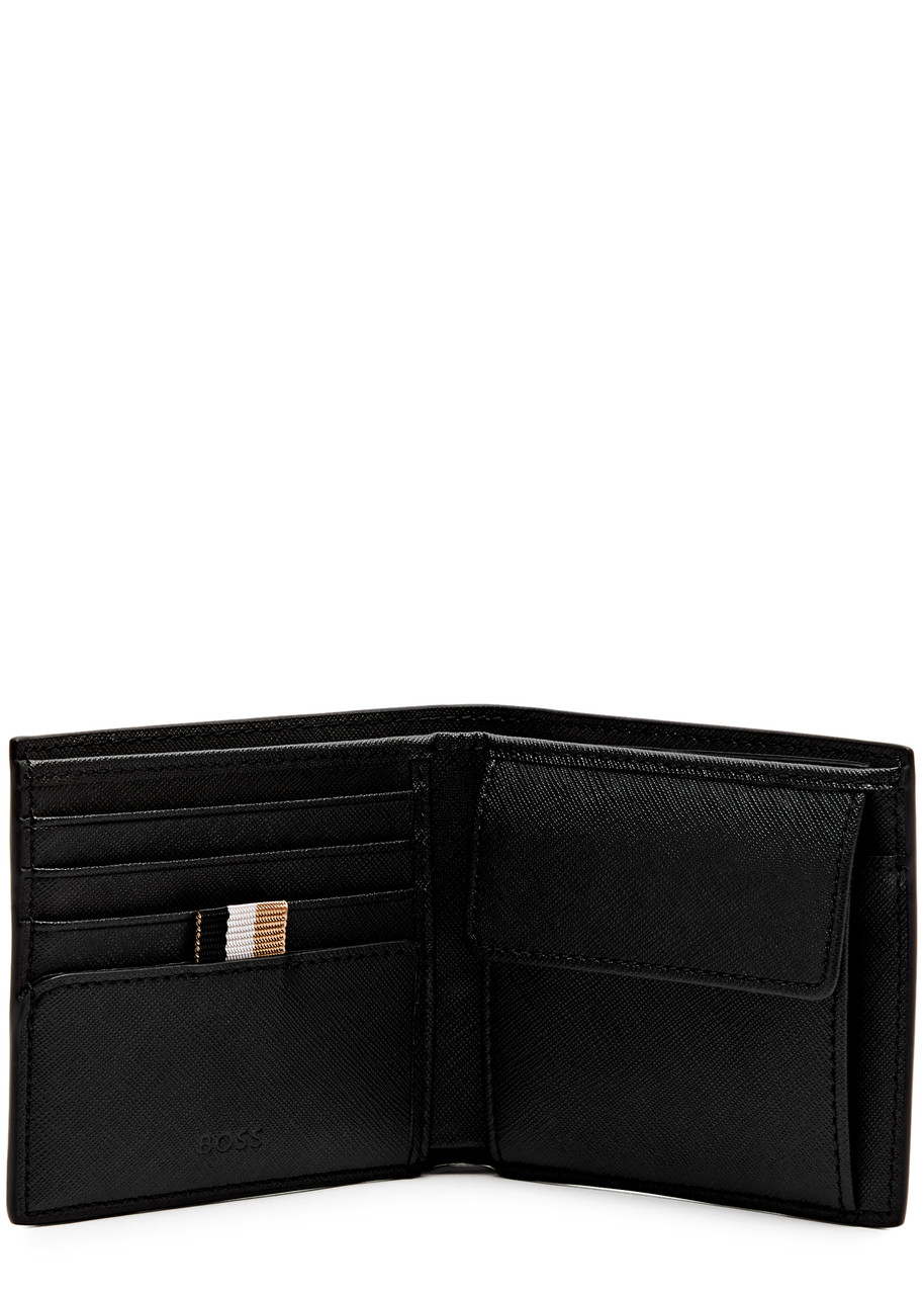 BOSS Logo leather wallet Harvey Nichols