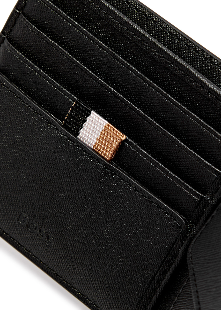 BOSS Logo leather wallet Harvey Nichols