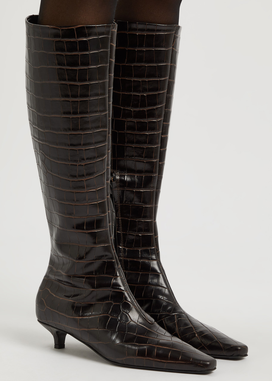 AOMISHOES™ Classic Crocodile High Boots #4042 main image 0