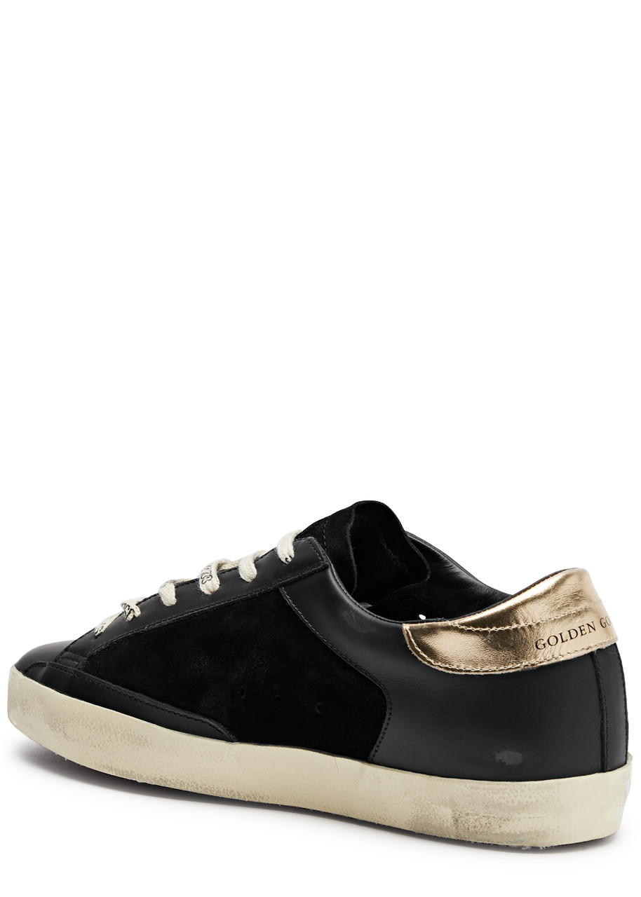 GOLDEN GOOSE Super-Star panelled leather sneakers | Harvey Nichols