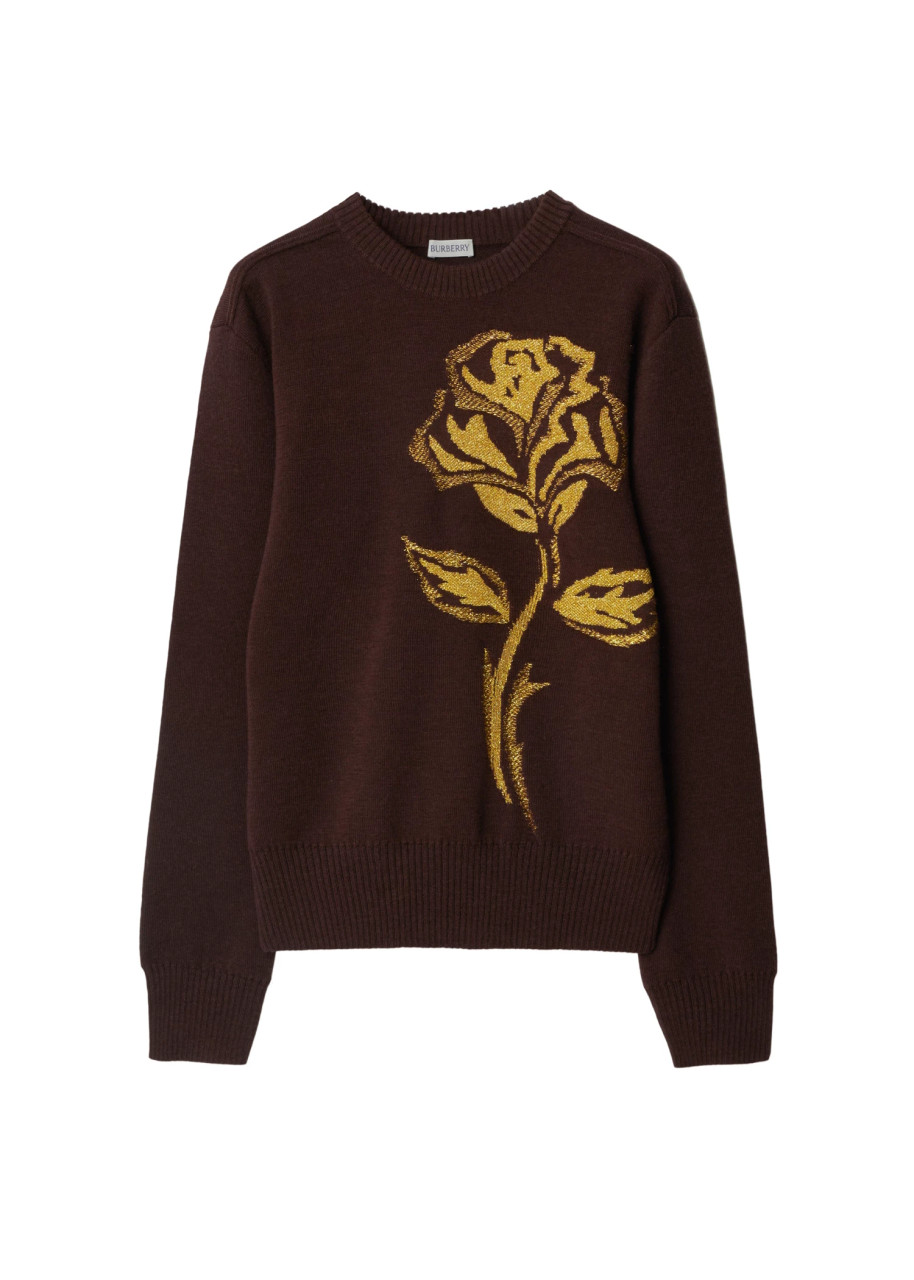 BURBERRY Rose wool blend sweater | Harvey Nichols