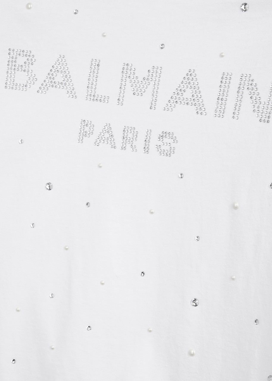 BALMAIN KIDS Logo-embellished cotton T-shirt (12-14 years) | Harvey Nichols